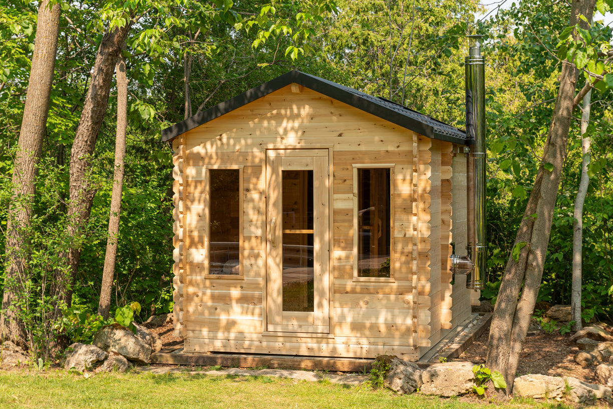Leisurecraft Dundalk CT Georgian Cabin Sauna with Changeroom