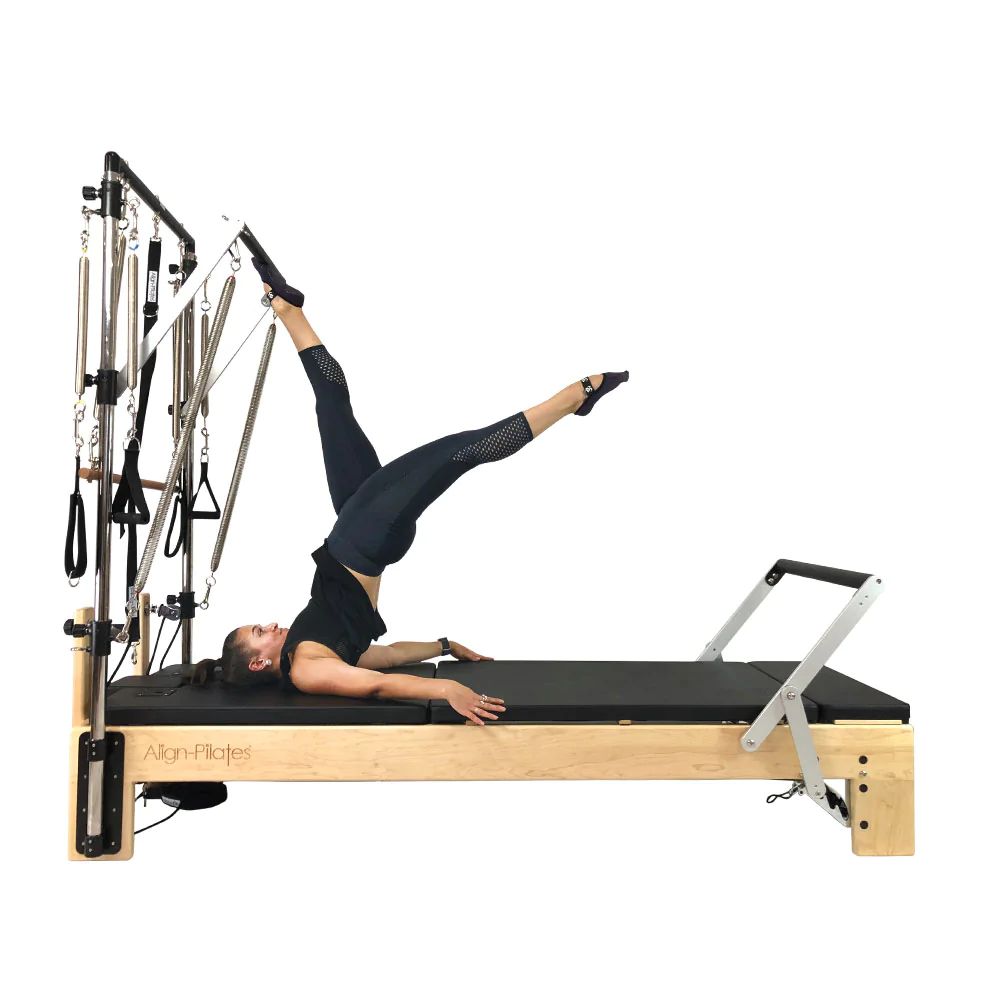 Align Pilates M8-Pro Maple Wood Pilates Reformer w/ Pro Sitting Box