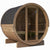 SaunaLife Model E8G Sauna Barrel w/ Glass Front | 6-Person
