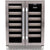Whynter BWR-401DS Elite 40 Bottle Seamless Stainless Steel Door Dual Zone Built-in Wine Refrigerator